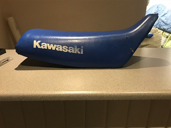 Motorbike seat retrim