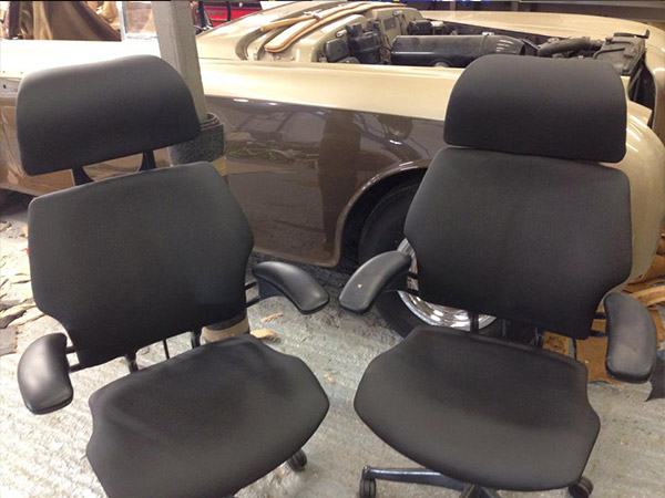 Office chair re-upholstery