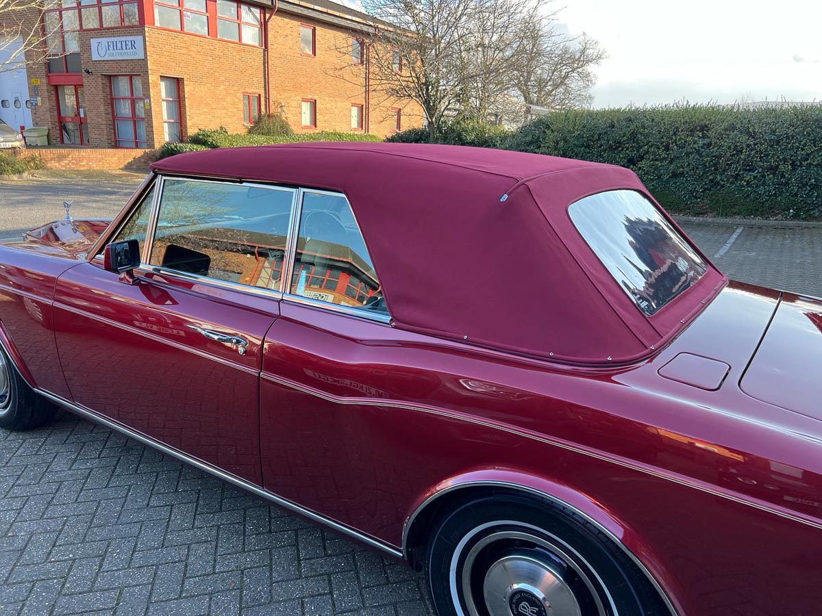 Stunning Rolls Royce Corniche is a real credit to its owner, leaves the workshop with a new mohair hood fitted.